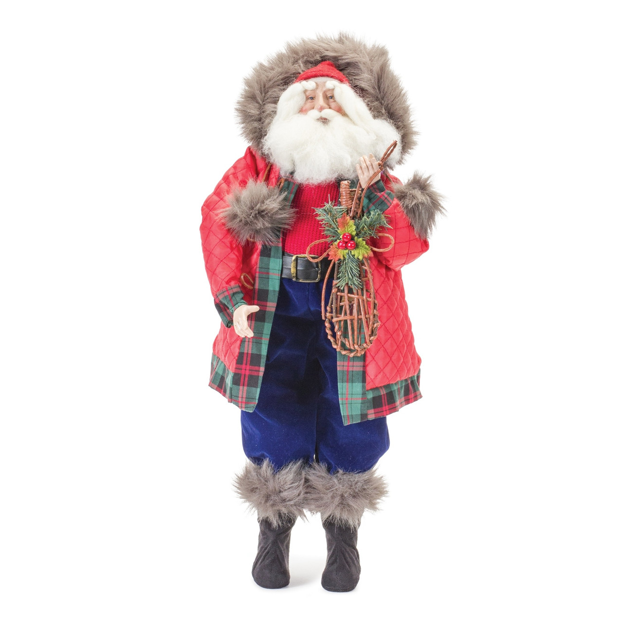 Melrose International Ski Santa Character with Snow Shoes 12.5